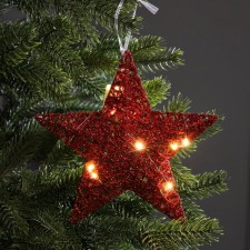 Sveta Sveta Sveta Star, 20x20x5 cm, 10 LED, AG13x3 batteries (included), glow warm white
