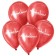 Shar Latex 12 "Congratulations", pastel, 5 pcs., Red