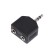 Adapter Rexant, Jack 3.5 (M) - 2xjack 3.5 (F), stereo, plastic, black