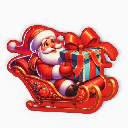 Christmas tree toy New Year's "Santa Claus", for the New Year, 10 x 8 cm-1