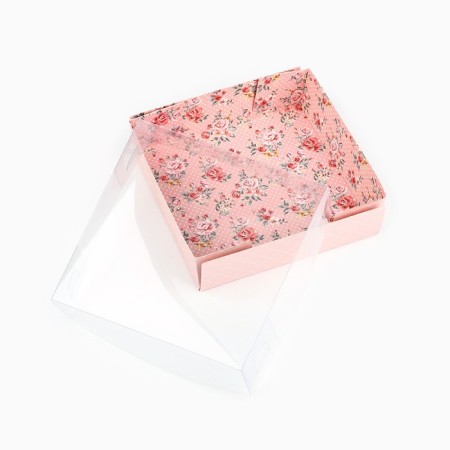 Confectionery packaging, Makarun with PVC lid, Shebbi, 12 x 12 x 3 cm-3