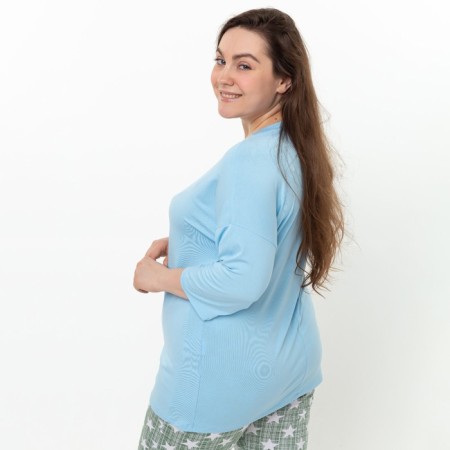 Women's longing, blue color, size 48-3