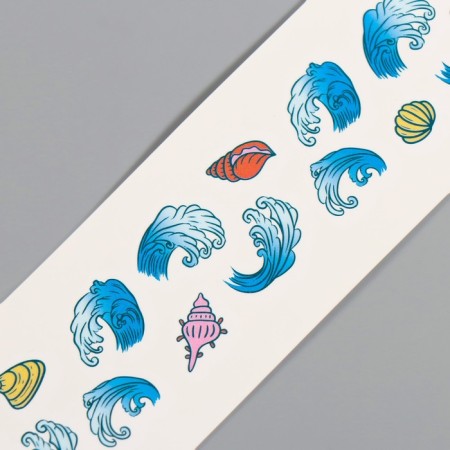 Tattoo on the body color "Bracelet. Shell" 20x3 cm-5