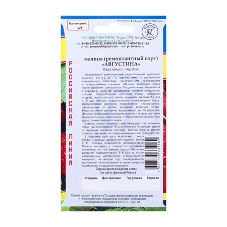 Raspberry raspberries "Augustine", 10 pcs-3