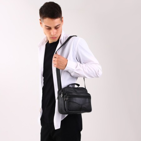 Male bag, black color-6