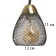 Bra "Dassa" 1he27 40W Black-Bronz 24x13x14 cm