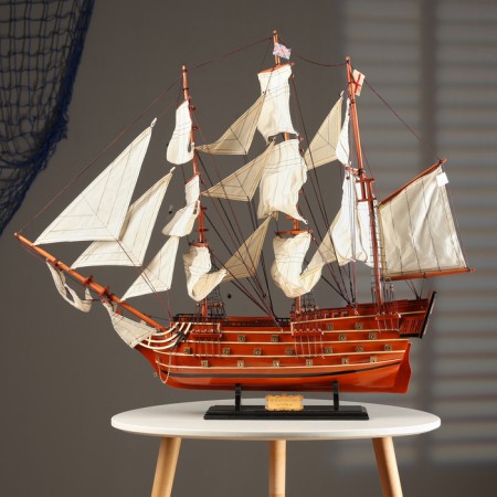 Ship "Victoria", 79x73 cm-16