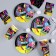 Set of paper dishes disposable 90 »: 6 plates, 6 glasses, game