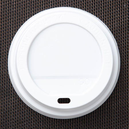 Disposable cover on a glass, d = 9 cm, with a hole, white color-3