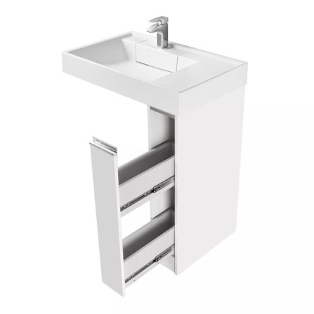 Tumbing under the Aquaton sink "Londri 200", for a washing machine, white-3