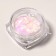 Sequins for the decor of the nails "petals", holographic, white