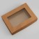 Folding box, with a window, craft, 28 x 20 x 5 cm