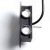 Sconces "Alir" LED 4W 3000K IP65 black and gold 10x3.8x12 cm