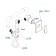 Fixer for the bidet Wasserkraft A106156, with a hygienic shower, a hose 100 cm, brass, chrome