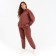 Women's costume (jumper, trousers) minku: casual collection chocolate color, size 48
