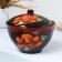 Saladnik "Gift with a lid" 2.25l / 18.5x21.5cm, Mac on black
