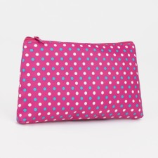 Lightning cosmetic bag, raspberry color