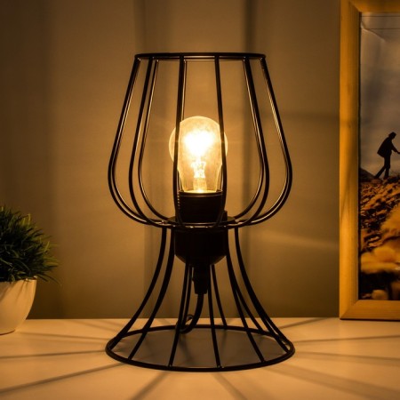 Freight's table lamp E27 40W black 16x16x23cm Risalux-1