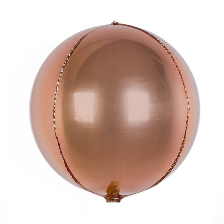 Foil ball 22 "3D sphere, matte, gold color