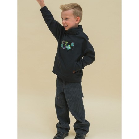Jumper for boys, height 116 cm, black color-9
