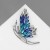 Blue in silver