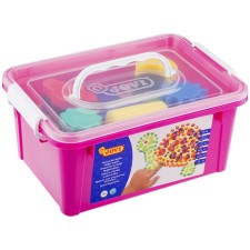 A set of paints of finger 6 colors, 750g, Jovi, with accessories, a plastic container, for kids