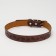 A collar with a base of thermoplastic rubber with embossing "Bones", 64 x 2.5 cm