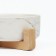 Double ceramic bowls on a stand of 2 x 450 ml 28.5 x 15.5 x 7 cm, marble
