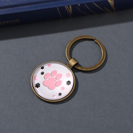 Trick Glass, Metal "Circle. Traces of Cat" d = 3 cm-1