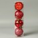 Set of balls plastic D-5.5 cm, 4 pcs "New Year's fun" peas, red