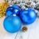 Set of balls plastic D-15 cm, 3 pcs "giants" blue
