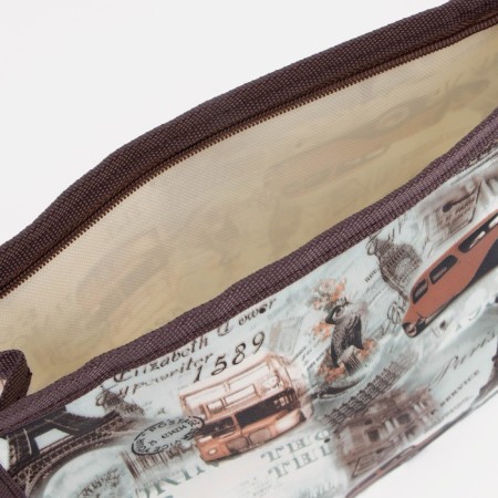 Lightning cosmetic bag, gray color-2