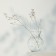 Vase for flowers "Flowers" glass, transparent, 26 cm.