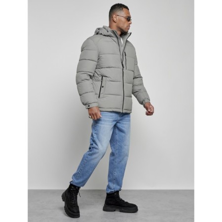 Sports male Winter, size 58, gray color-2