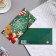 Money envelope "Happy New Year!" glitter, green background, 17x8 cm