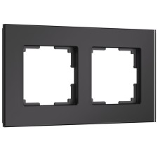 Frame for 2 posts Senso (black, glass Soft-Touch) W0023108