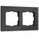 Frame for 2 posts Senso (black, glass Soft-Touch) W0023108