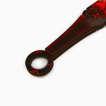 Souvenir wooden knife Kunai "Fiery", 26 cm-2