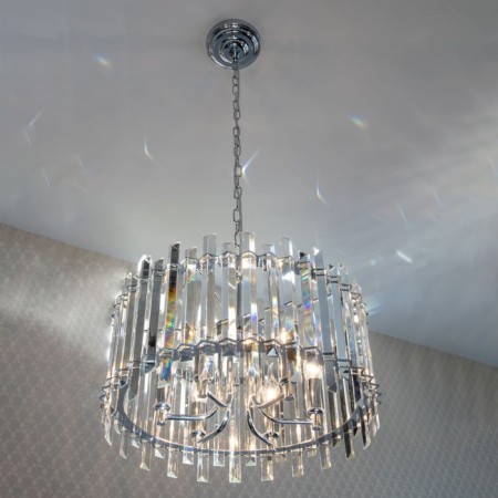 Suspendor Lamp Citilux "Ingvar" CL334161, 46x46x48 cm, 6x60W, E14, color gray-16