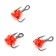 Trino hook Yaman with an egg, size 18 int, the color of FC 5 pcs.