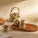 Tea service ceramic SL Home "Stone Forest", 6 items: 4 cups 100 ml, kettle 650 ml, stand 30 × 16 cm