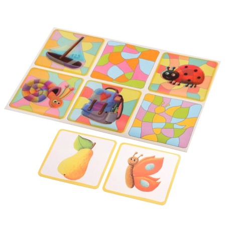 Lotto "Multi -colored pictures. We select stained -glass windows ”, Kulikova E.N., Sukhareva O.V., 4+-3