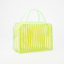 Lightning cosmetic bag, green color