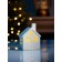 LED figure "House with a round window" 7.7x5.7x10.2 cm, 1 LED, LR44x3 (in the computer), T/white 10502