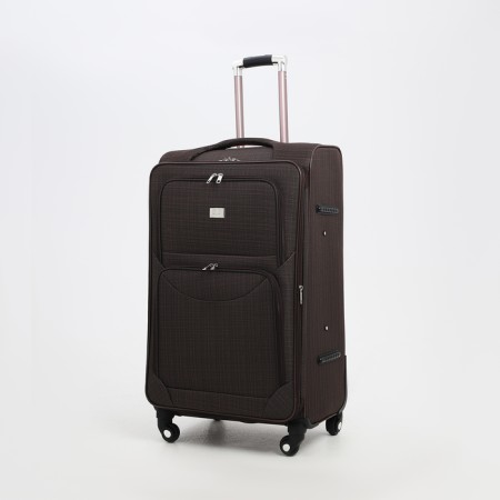 Big suitcase 28 ", a lightning department, code castle, 4 wheels, 2 outer pockets, brown color