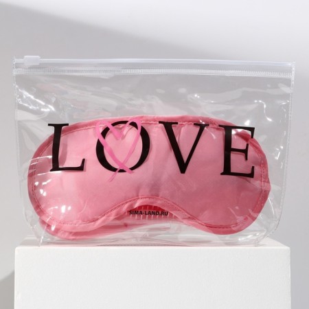 Love set, cosmetic bag, sleep mask and comb-9