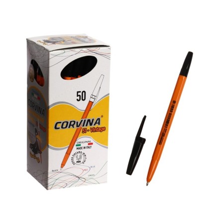 Ballic handle Corvina "51 vintage" black ink, node 1.0 mm, yellow case