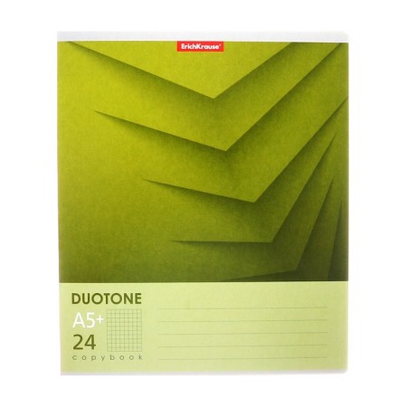 Notebook 24 sheets in the Erichkrause Duotone Next cage, cover coated cardboard, offset block, whiteness 100%, mix-5