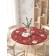 The tablecloth “Santa in snowflakes”, round, oxford, elastic band, size 140x140 cm, diameter 105-120 cm