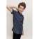 Surchachka upper for boys, height 146-152 cm, blue color